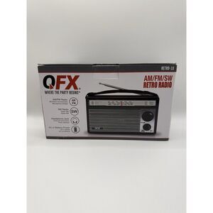 QFX AM/FM/SW Retro Radio Portable Shortwave Vintage Style Receiver